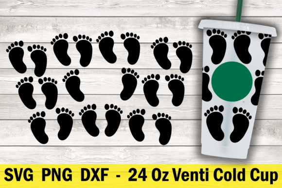 A Baby Feet Craft Graphics Asset for Warm, Intimate Projects