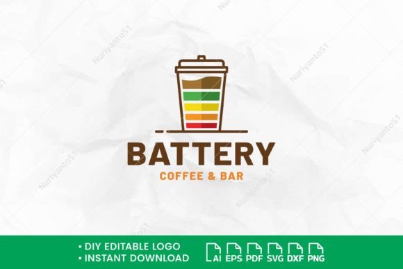 A Brand Designer's Review: Coffee Battery Logo Graphics
