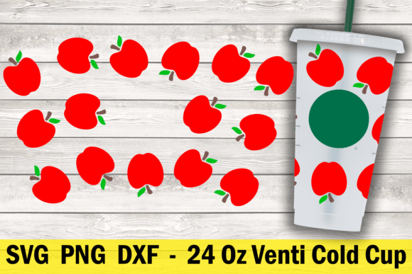 A Designer's Review of the Apple 24 Oz Cold Cup Wrap Graphic
