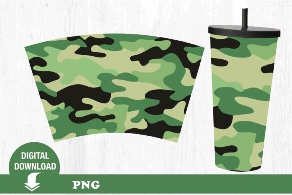 A Military Camouflage Graphic for Masculine Branding