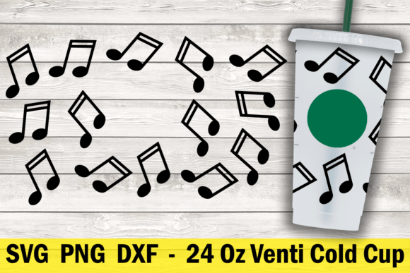 A Practical Review of the Musical Notes Cold Cup Wrap Design Asset