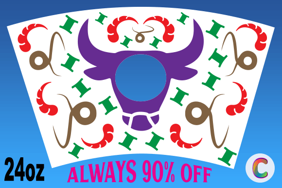 A Taurus Cold Cup Design: Elegant Graphics for Crafts