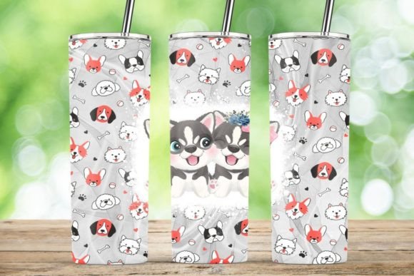 An Embroidery Designer's Take on the Pom Dog Gifts Tumbler Wrap