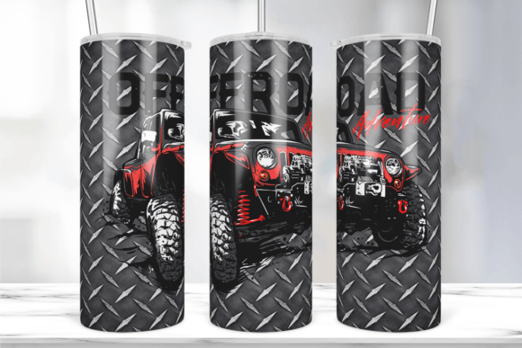 An Offroad Tumbler Sublimation Design for Crafters and Digital Product Creators