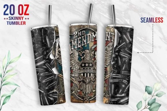 Crafting Bold Graphics with a Second Amendment Tumbler Wrap