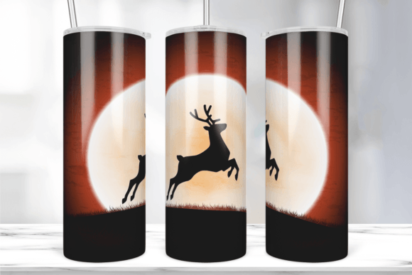 Deer Tumbler Wrap: Graphics & Print Template Review