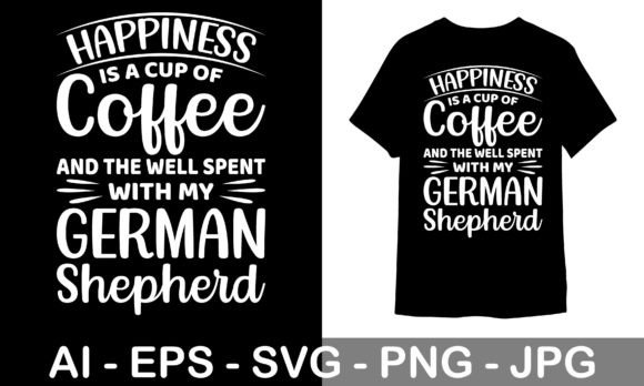 German Shepherd Graphics for Editorial Print Templates