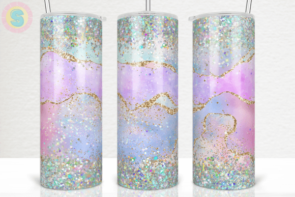 How a Seamless Glitter Agate Graphic Elevates Crafts & Branding