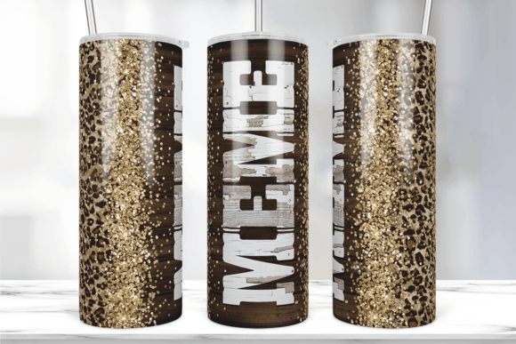 Real-World Review of the Glitter Leopard Wood Meme Tumbler Wrap