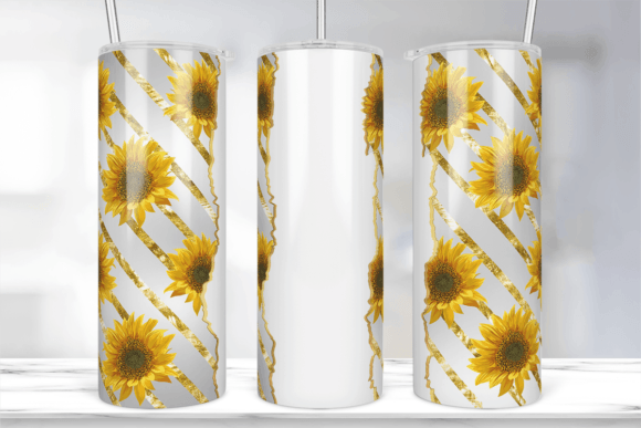 Sunflower Tumbler Graphics for Crafts and Content