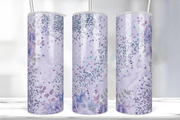 Testing a Holographic Glitter Tumbler Wrap for Graphics & Print Templates