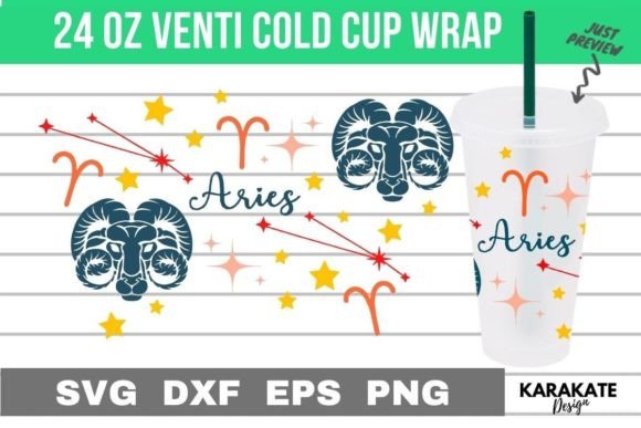 Using the Aries Zodiac Cup Wrap for Branding & Crafts